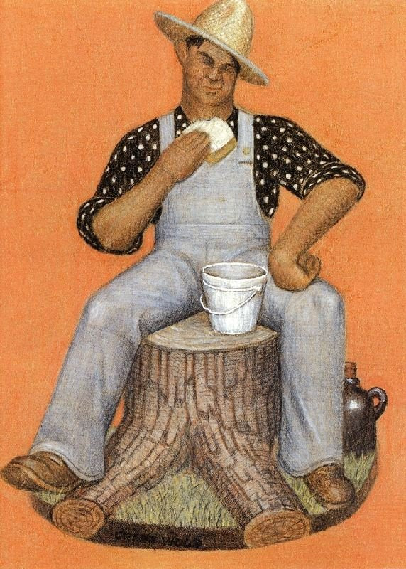 Hired Man by Grant Wood