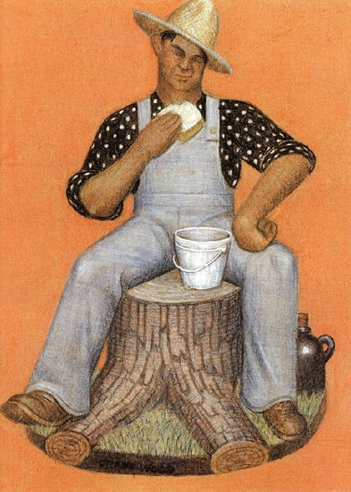 Hired Man by Grant Wood