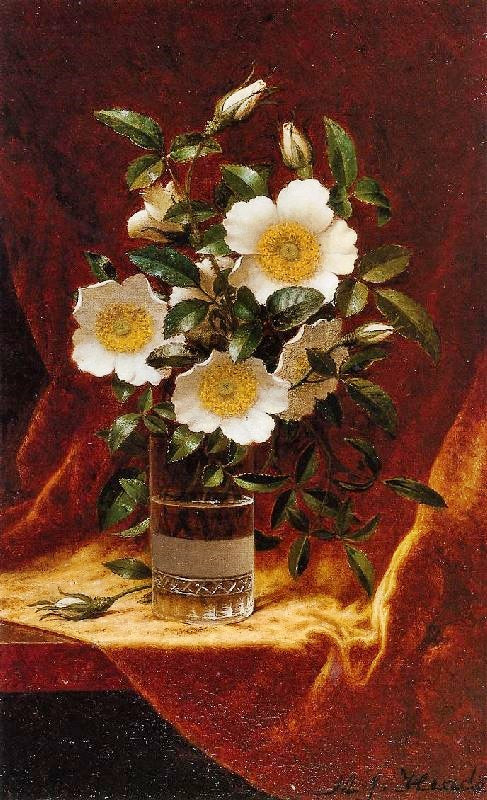 CHEROKEE ROSES IN A GLASS