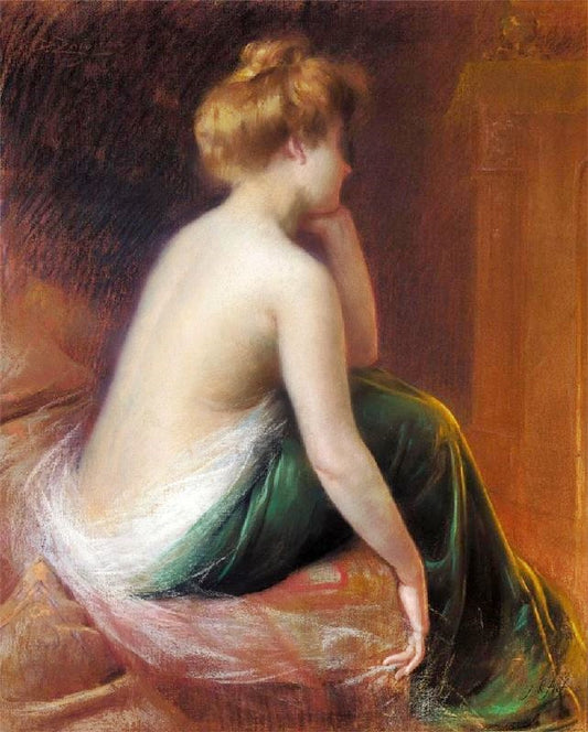 Femme Assise Au Lit by Delphin Enjolras