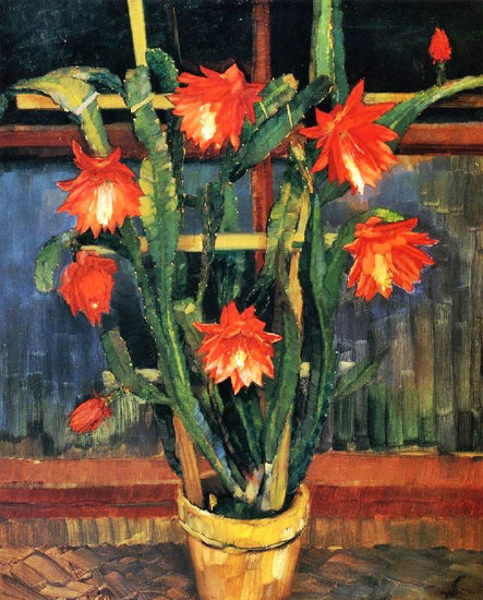 Still Life With Cactus by Wilhelm Trübner
