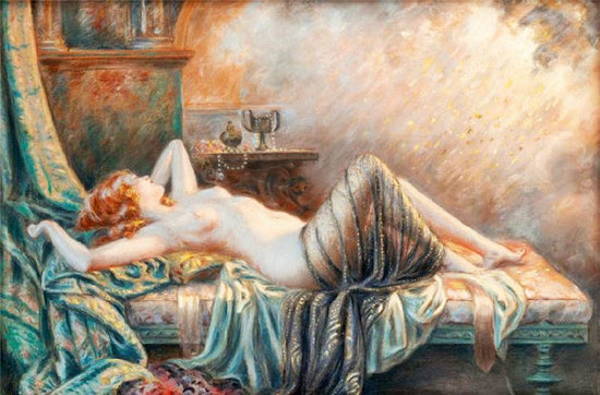 Young Woman On The Sofa by Delphin Enjolras