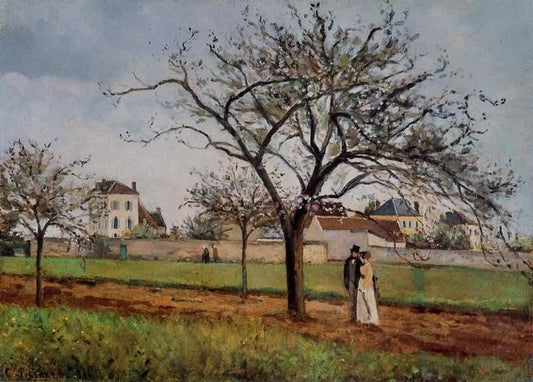 The House Of Pere Gallien, Pontoise by Camille Pissarro