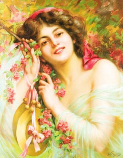 Young Woman With Cymbals by Delphin Enjolras