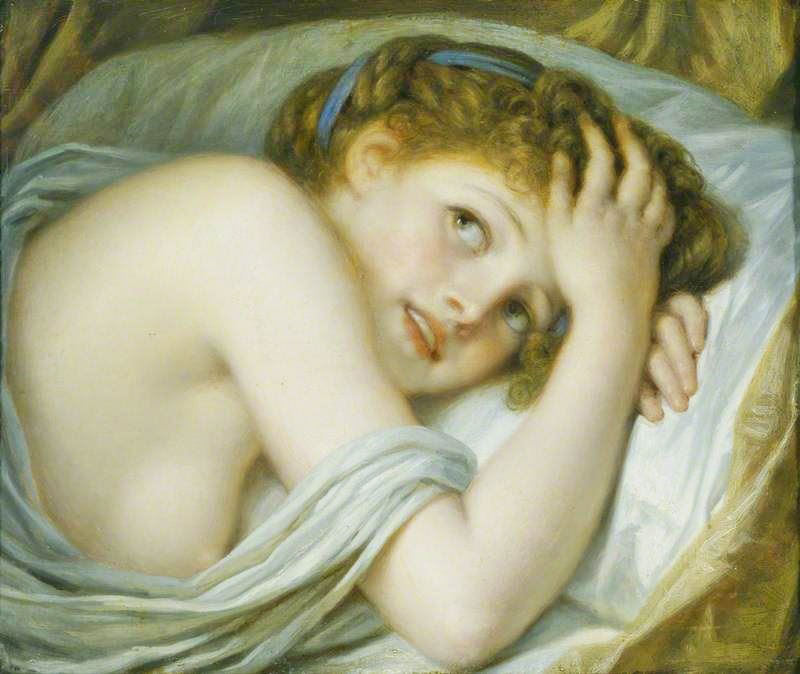 GIRL LYING IN BED