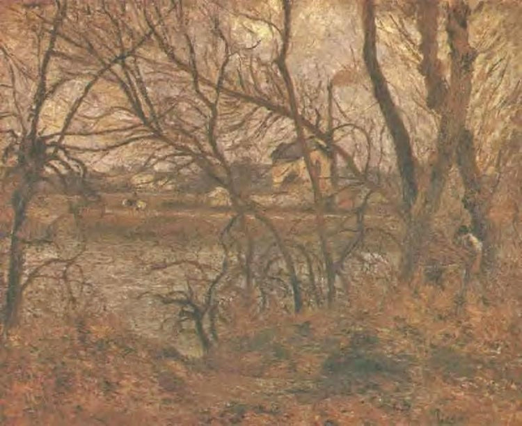 The Climbing Path, L’Hermitage by Camille Pissarro