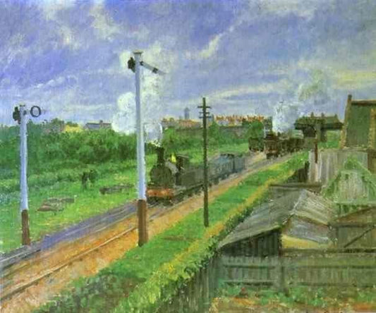 The Train, Bedford Park by Camille Pissarro