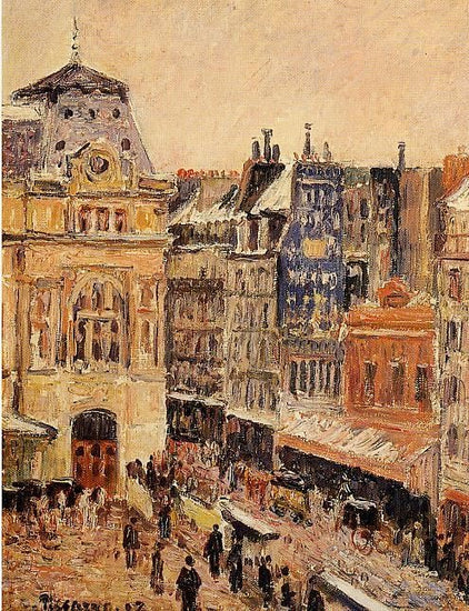 View Of Paris, Rue D’Amsterdam by Camille Pissarro