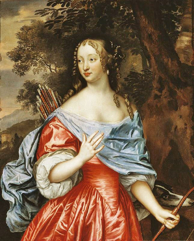 Young Lady As Diana by Jan Mijtens