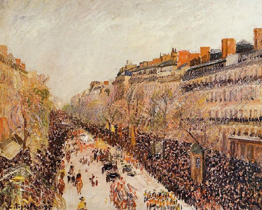 Mardi-Gras On The Boulevards by Camille Pissarro