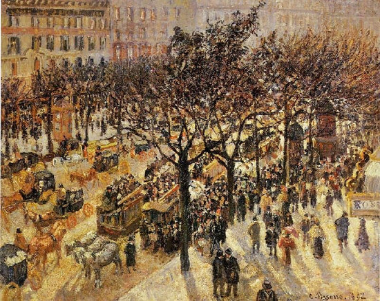 Boulevard Des Italiens: Afternoon by Camille Pissarro