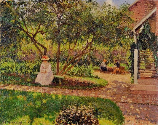 Corner Of The Garden In Eragny by Camille Pissarro