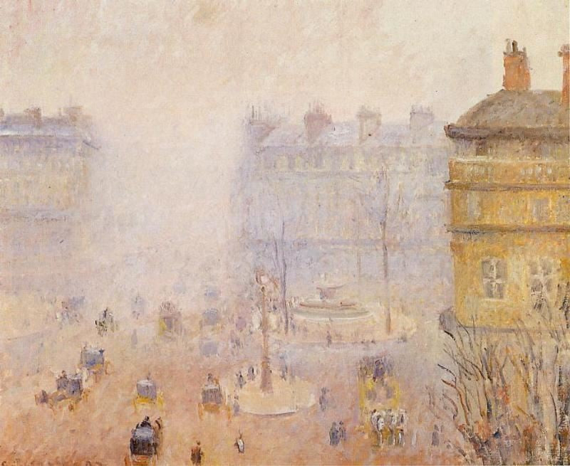 PLACE DU THEATRE FRANCAIS: FOGGY WEATHER