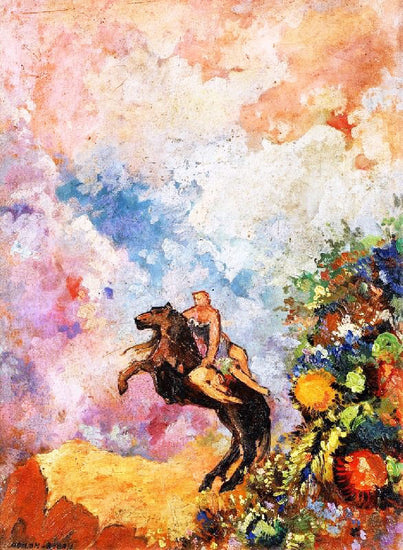 Pegasus And The Muse by Odilon Redon