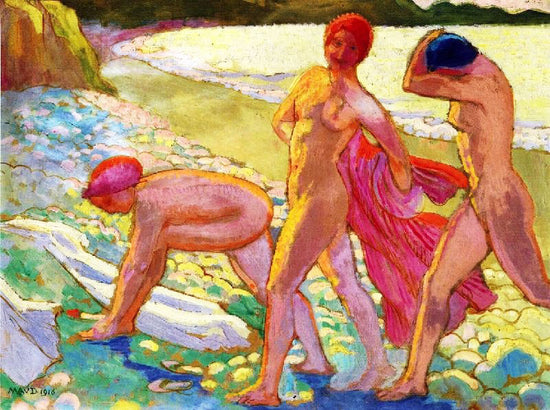 Evening On The Beach, After Bathing by Maurice Denis
