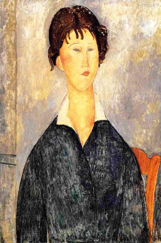 PORTRAIT OF A WOMAN WITH A WHITE COLLAR