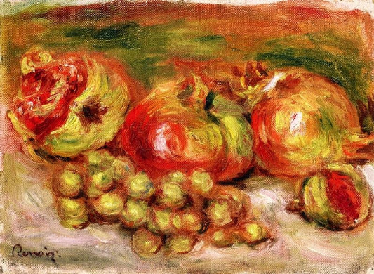 Pomegranates And Grapes by Pierre Auguste Renoir