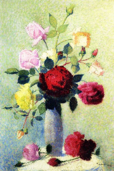Vase Of Roses by Achille Laugé