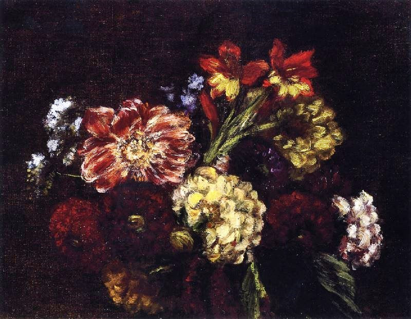 Flowers: Dahlias And Gladiolas by Henri Fantin-Latour