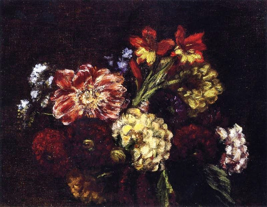 Flowers: Dahlias And Gladiolas by Henri Fantin-Latour