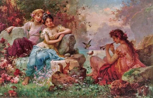 Charming The Animals by Hans Zatzka