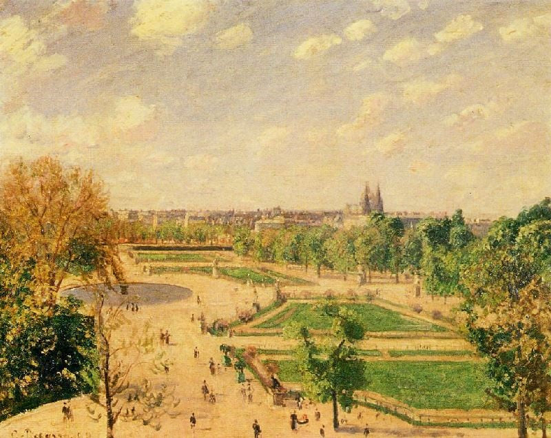 THE TUILLERIES GARDENS: MORNING, SPRING, SUN