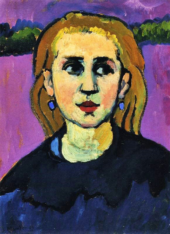Woman In Black by Gabriele Münter