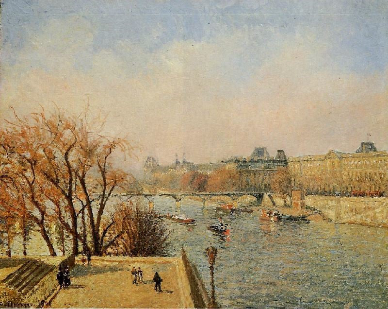 THE LOUVRE: MORNING, SUN