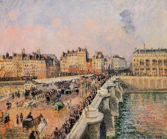 The Pont-Neuf: Afternoon Sun by Camille Pissarro