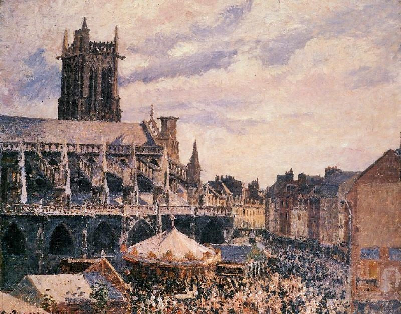 THE FAIR BY THE CHURCH OF SAINT-JACQUES, DIEPPE