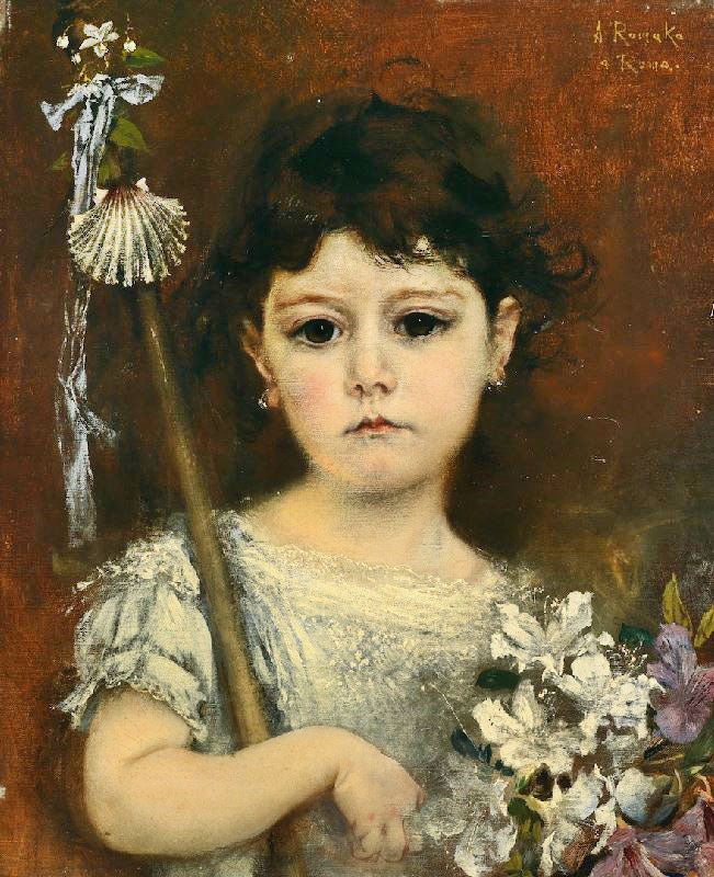Mathilde, The Artist’S Second Daughter by Anton Romako