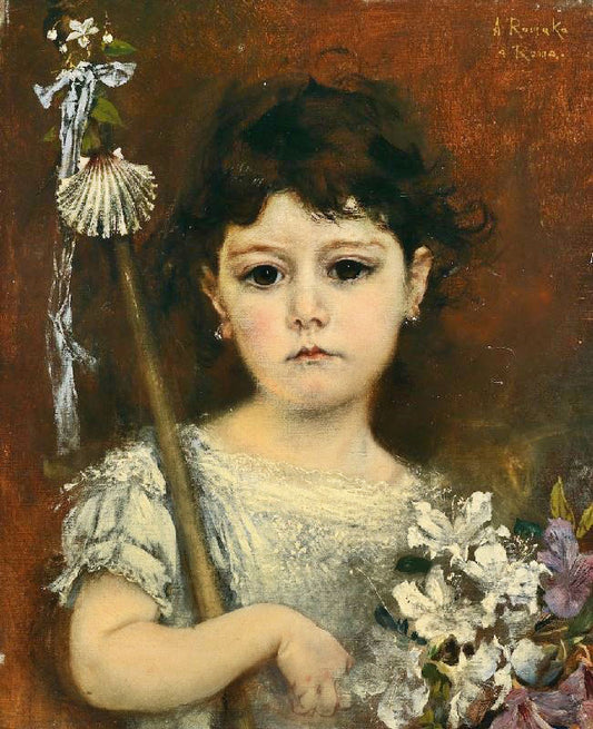 Mathilde, The Artist’S Second Daughter by Anton Romako