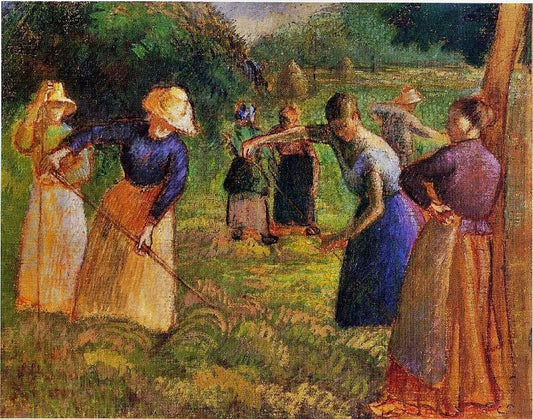 Haymaking In Eragny by Camille Pissarro