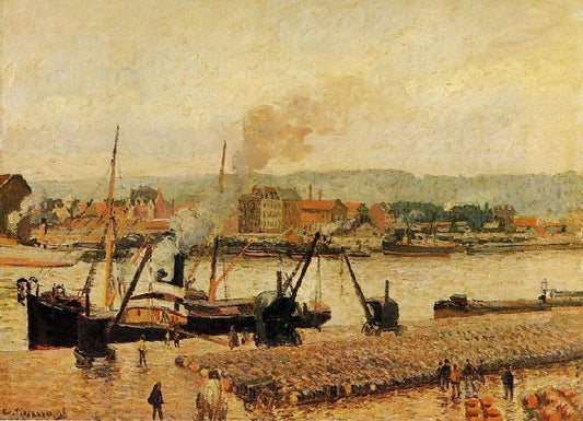 Morning, After The Rain, Rouen by Camille Pissarro