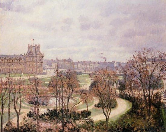 View Of The Tuileries: Morning by Camille Pissarro