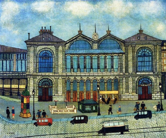 Gare Montparnasse, Paris by Louis Vivin