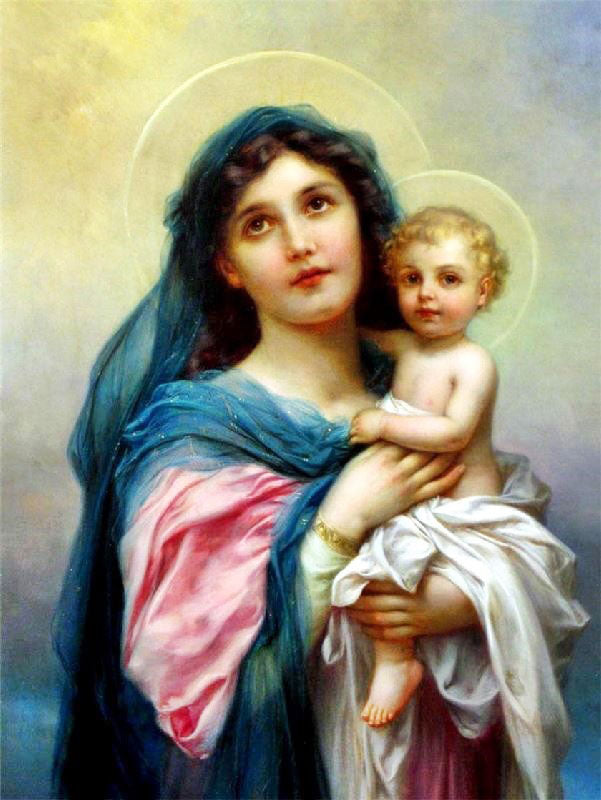 Madonna With Child by Hans Zatzka