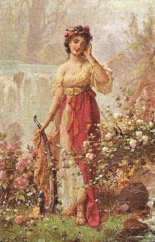 A Beautiful Lady by Hans Zatzka