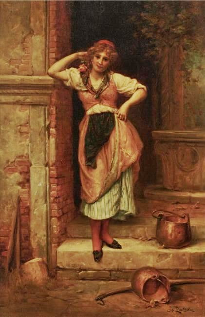 A Respite From Work by Hans Zatzka