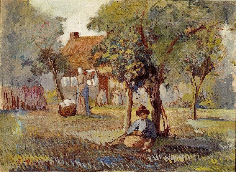Family Garden by Camille Pissarro