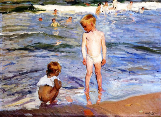 Afternoon Sun, Valencia Beach by Joaquin Sorolla y Bastida