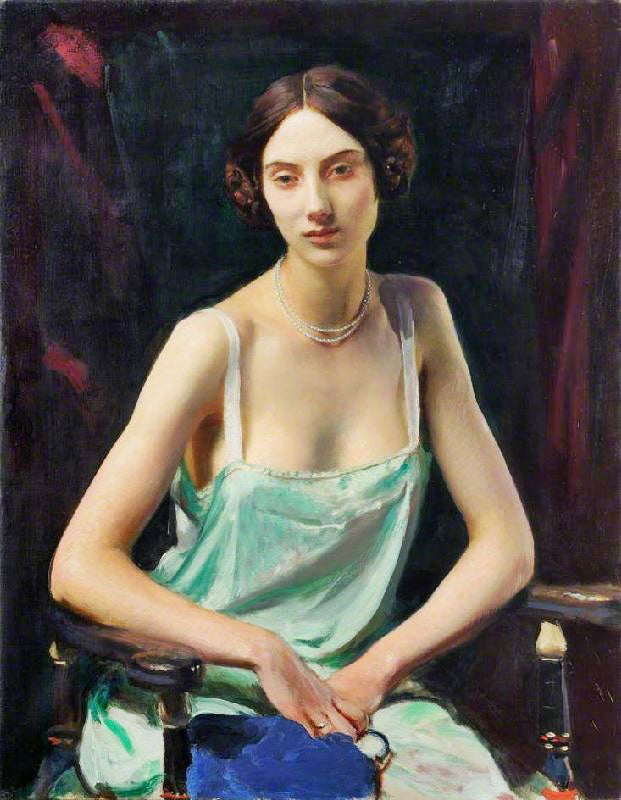 Woman In A Camisole by George Spencer Watson