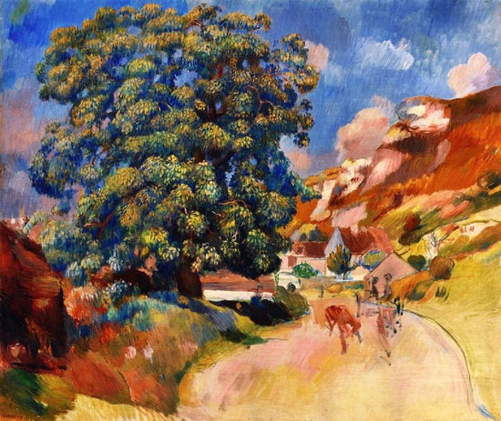 A Large Tree By The Road by Pierre Auguste Renoir