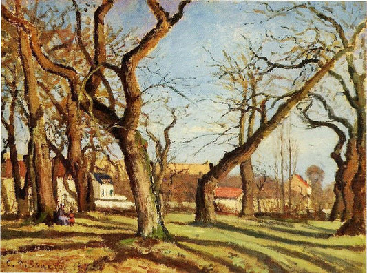 Groves Of Chestnut Trees At Louveciennes by Camille Pissarro