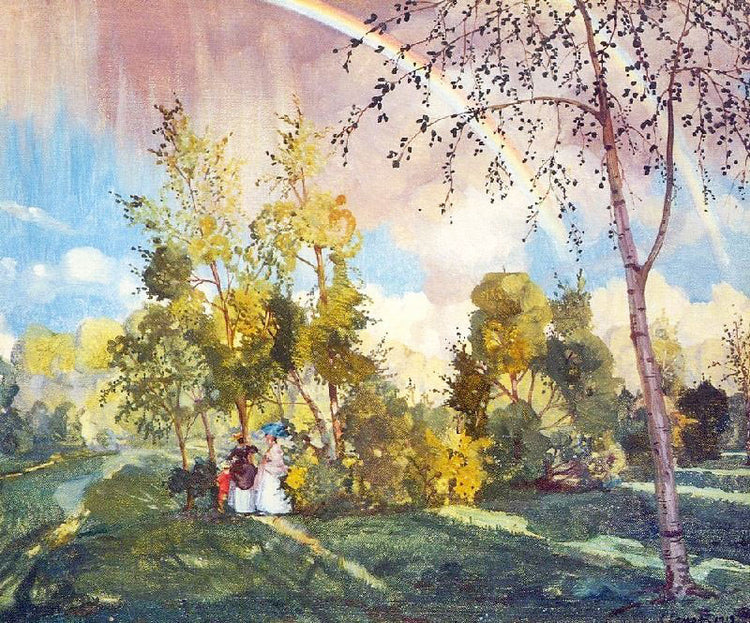 Landscape With A Rainbow by Konstantin Somov