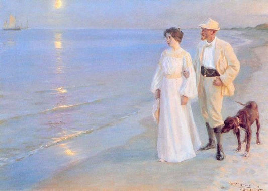 Summer Evening At Skagen by Peder Severin Kroyer
