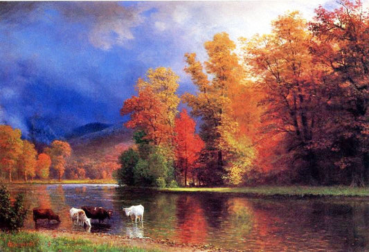 On The Saco by Albert Bierstadt