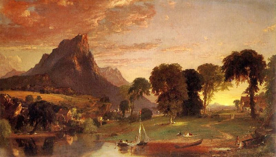 View Near Sherburne, Chenango County, New York by Jasper Francis Cropse