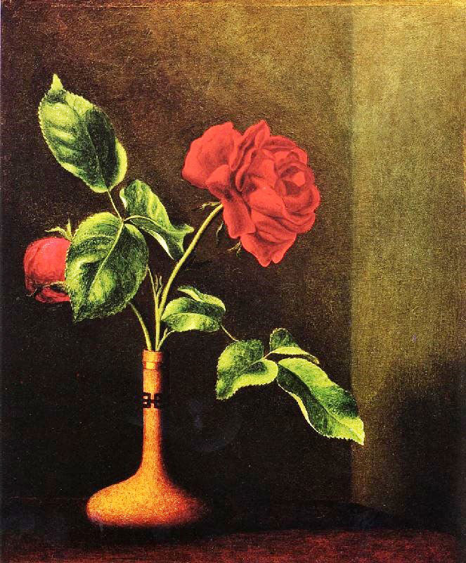Still Life With Rose by Martin Johnson Heade