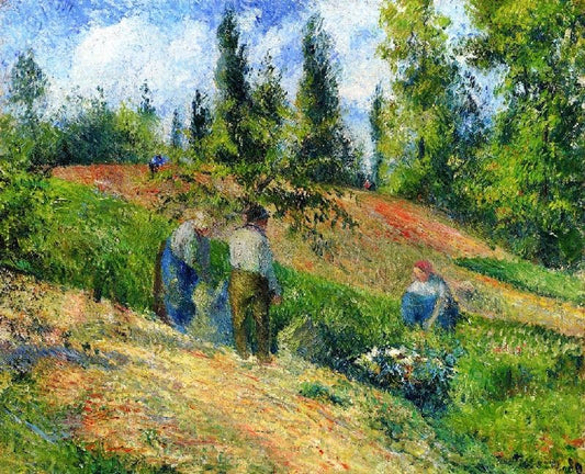 The Harvest, Pontoise by Camille Pissarro